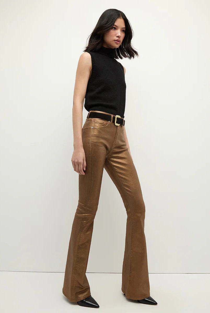 Beverly Skinny Flare Jean - Antique Brass by Veronica Beard — view 3