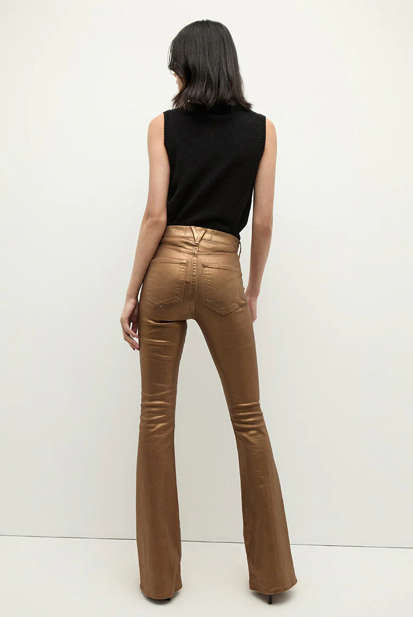 Beverly Skinny Flare Jean - Antique Brass by Veronica Beard — view 4