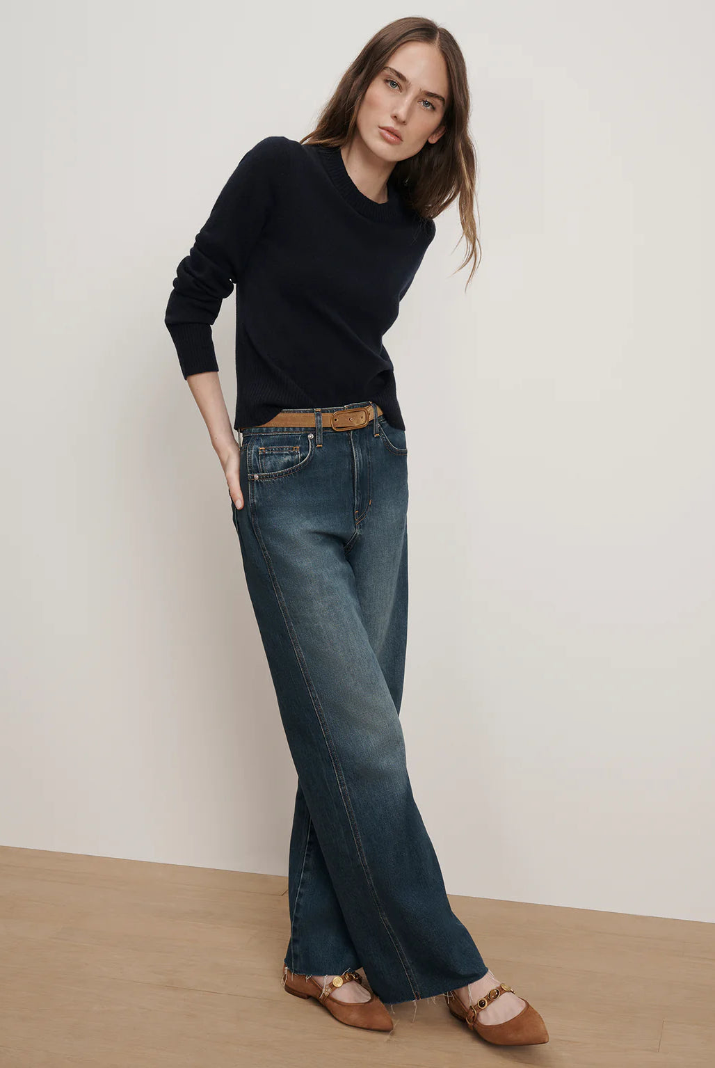 Taylor Wide Leg Jean - Rebel Moon by Veronica Beard | 25 South Boutiques
