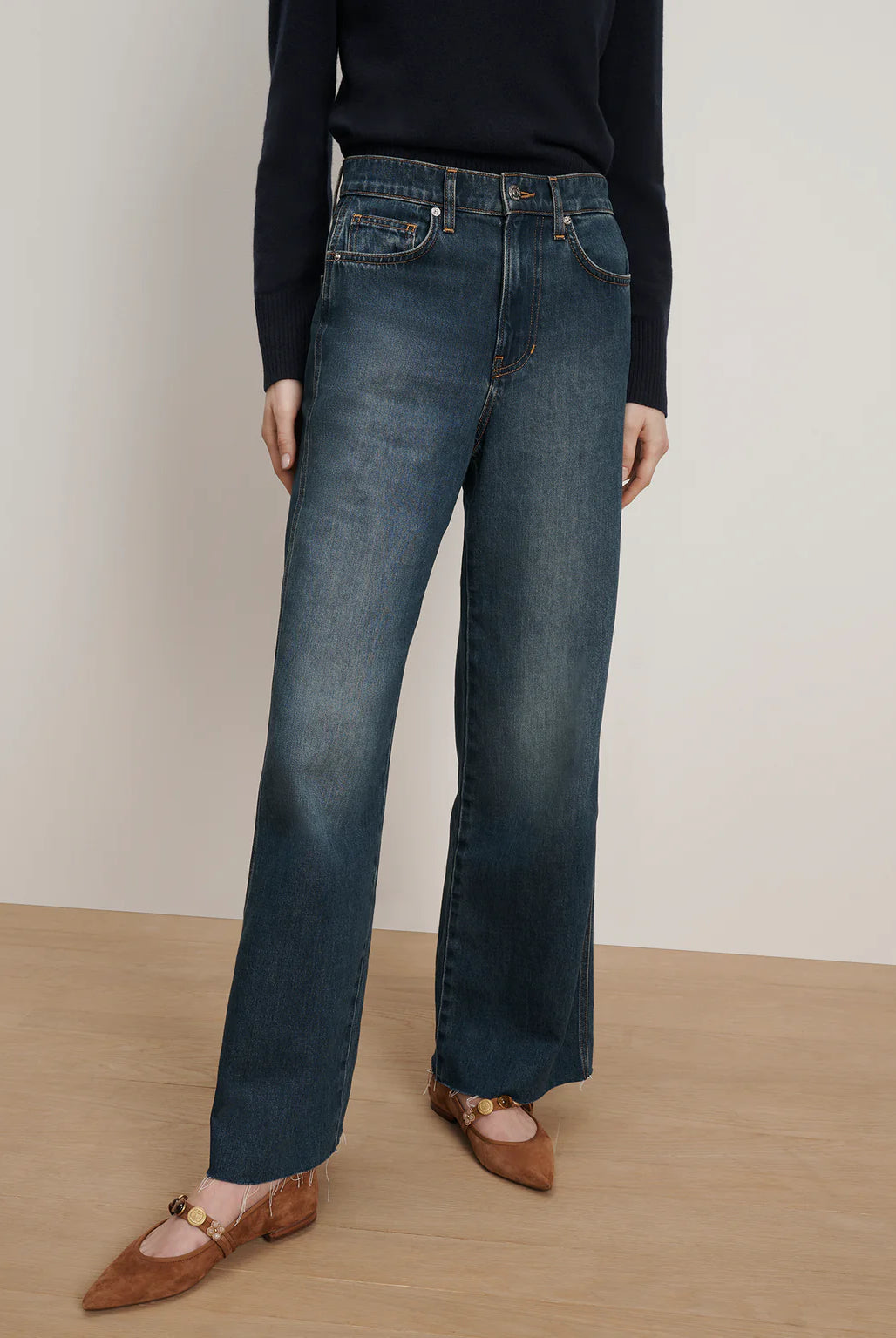 Taylor Wide Leg Jean - Rebel Moon by Veronica Beard — alternate view