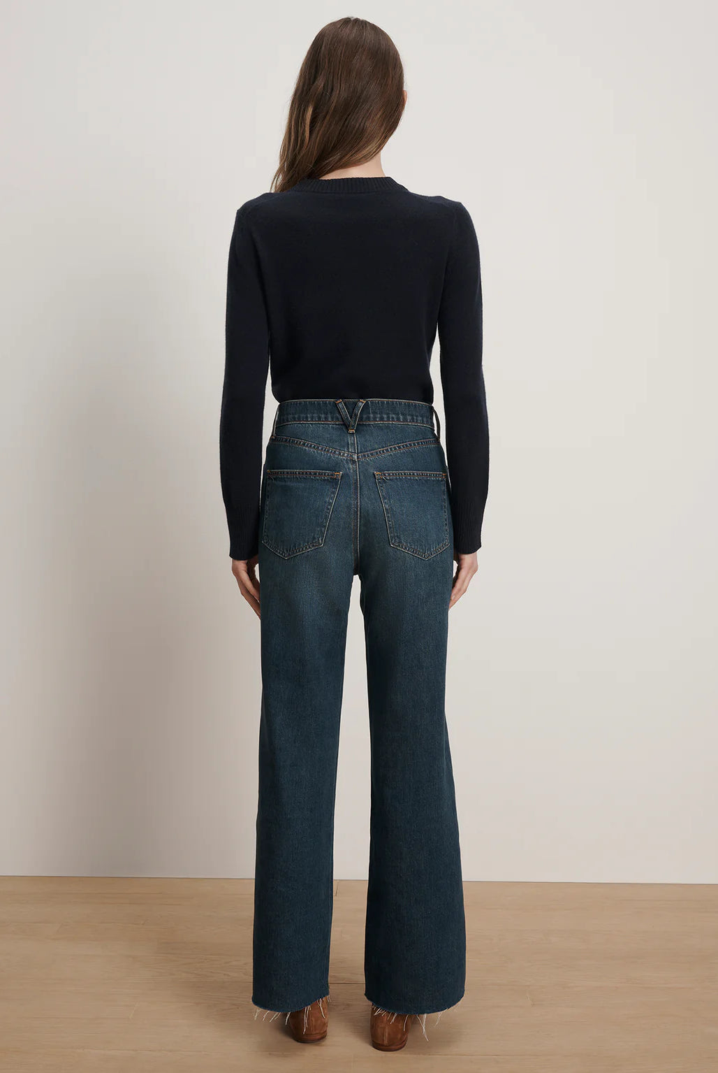 Taylor Wide Leg Jean - Rebel Moon by Veronica Beard — view 4