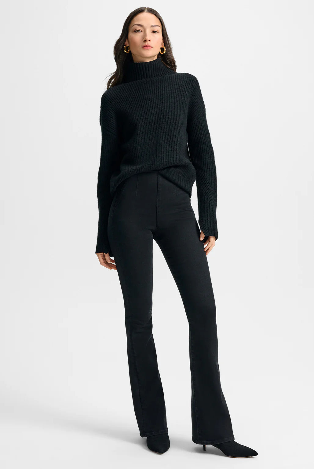 Beverly Off-Duty Skinny-Flare Jean - Onyx by Veronica Beard | 25 South Boutiques