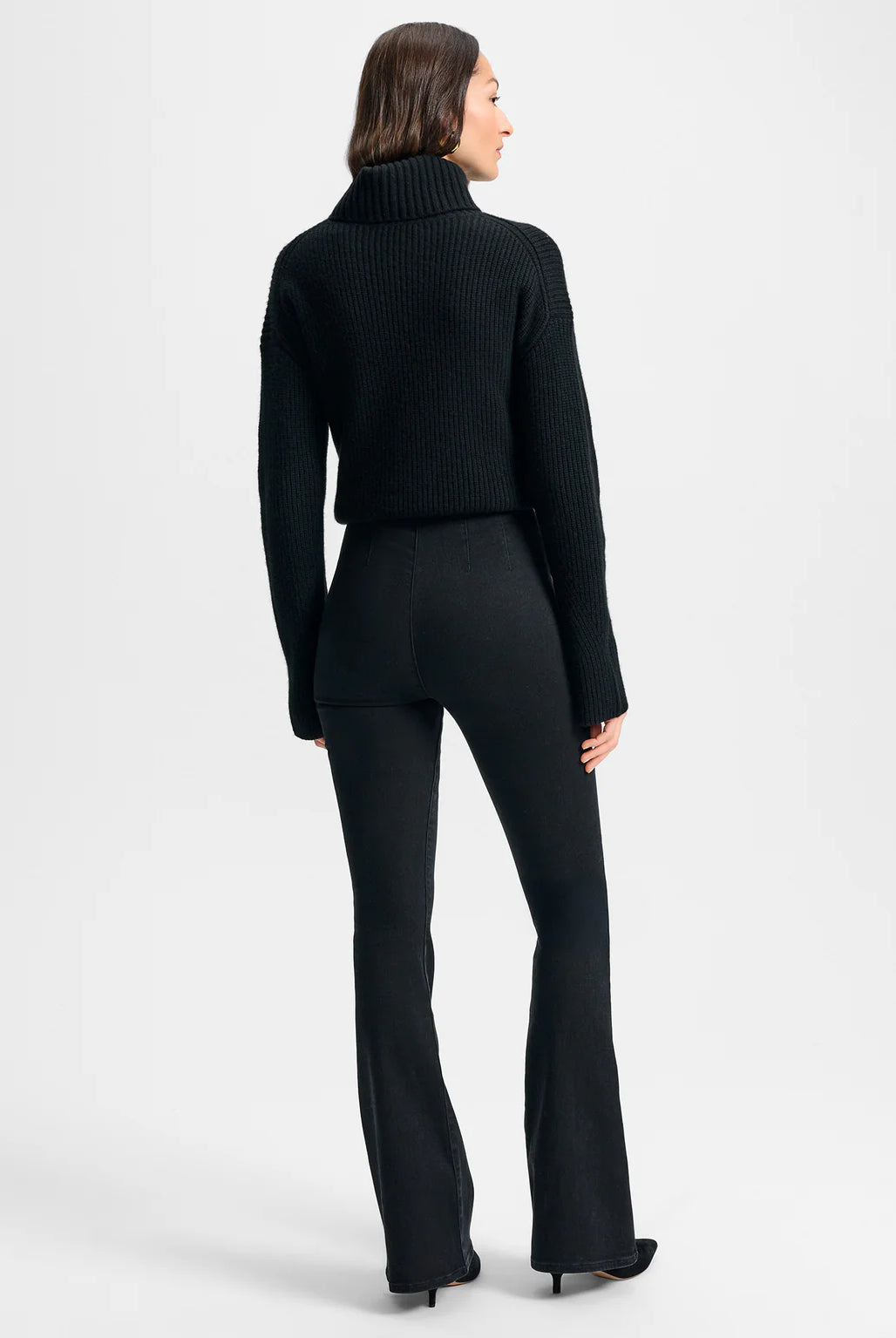 Beverly Off-Duty Skinny-Flare Jean - Onyx by Veronica Beard — view 3