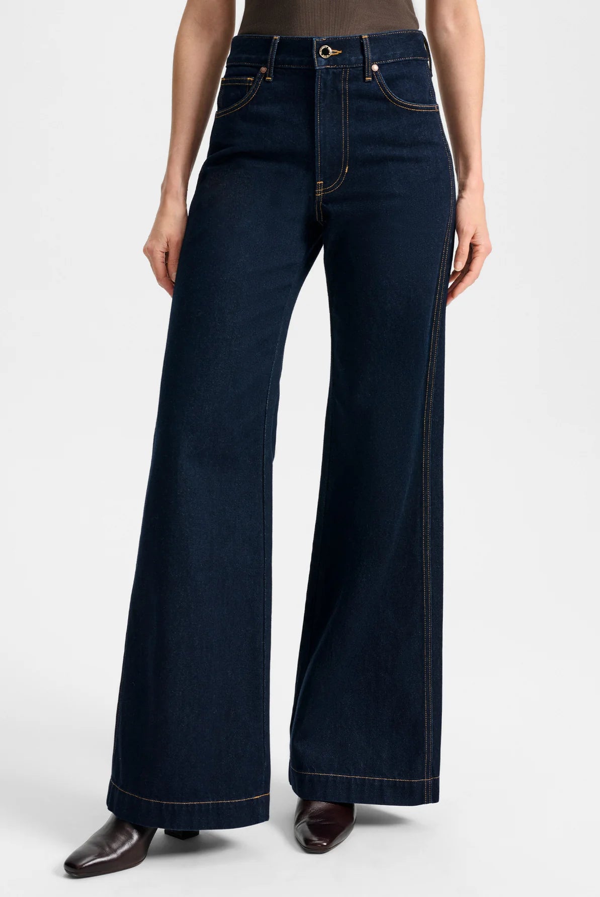 Kasey Wide-Leg Jean - Indigo Rinse by Veronica Beard — alternate view