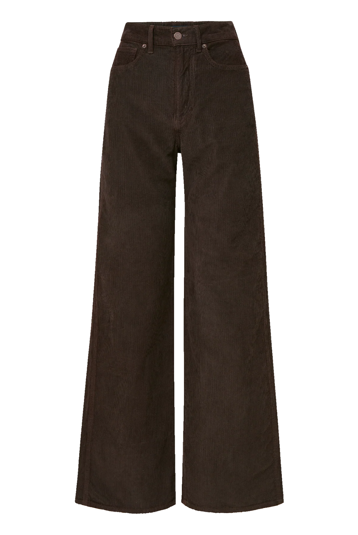 Taylor Corduroy Wide-Leg Pant - Dark Umber by Veronica Beard — view 6