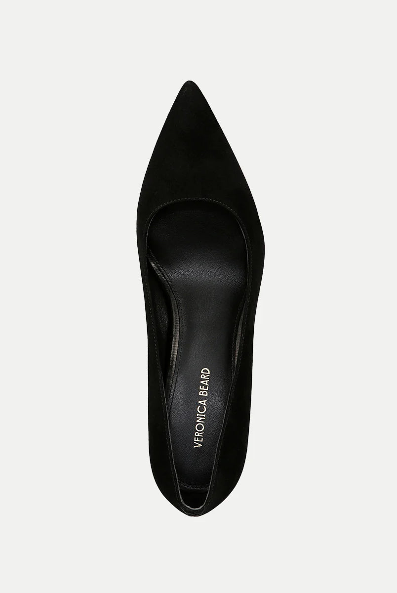 Rita Suede Pump - Black by Veronica Beard — view 3