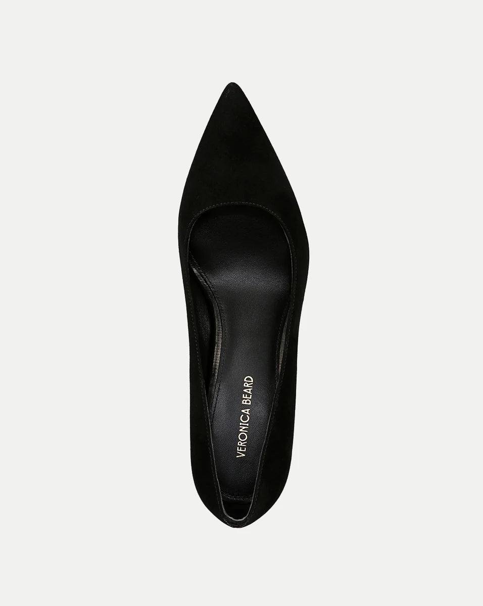 Rita Suede Pump - Black by Veronica Beard — view 3