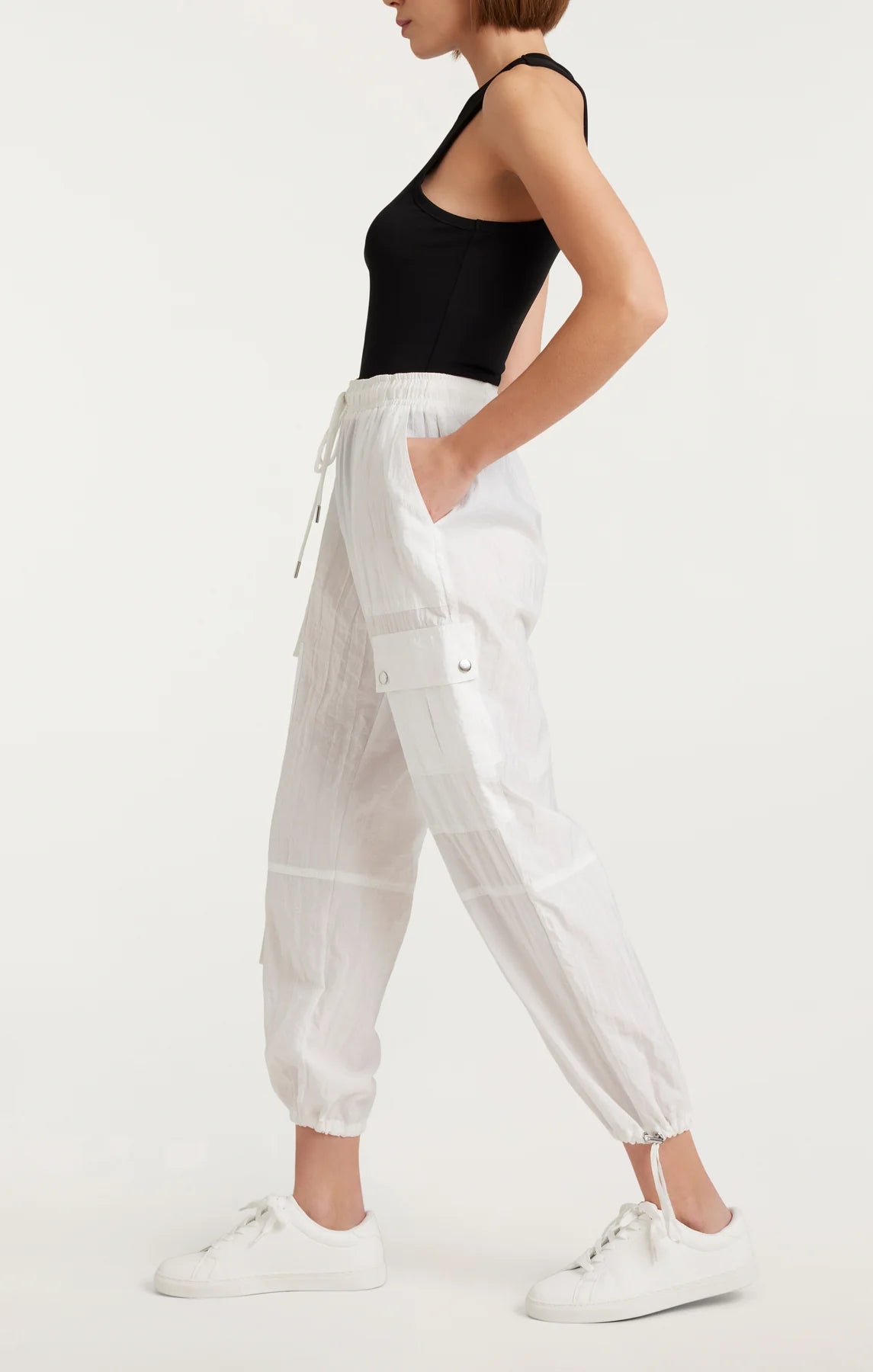 Nitsan Parachute Pant - White by Cinq A Sept — view 3