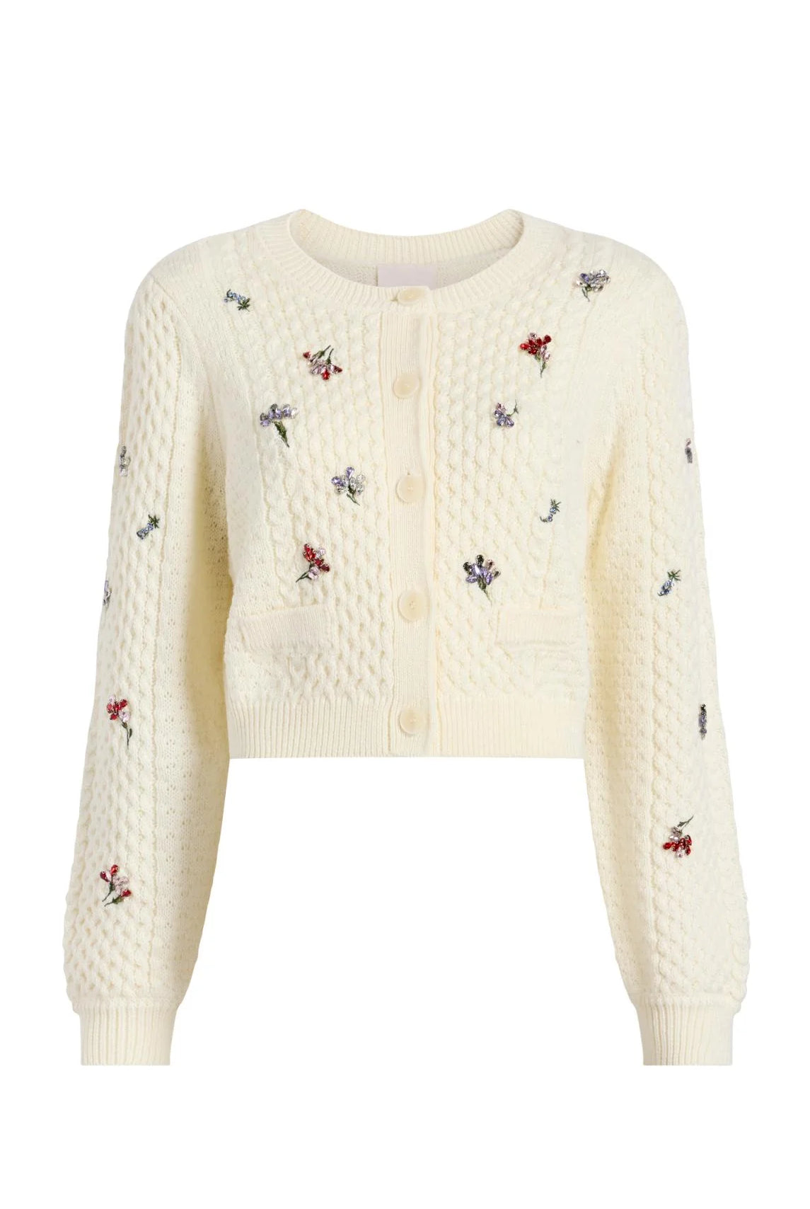 Rasa Cardigan - Ivory Multi by Cinq A Sept — view 6