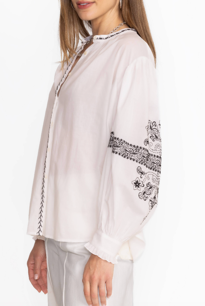 Kivi Blouse - White by Johnny Was — alternate view