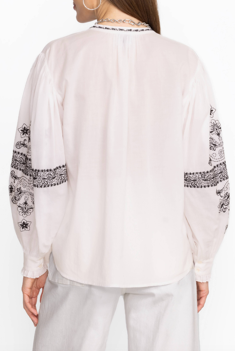Kivi Blouse - White by Johnny Was — view 3