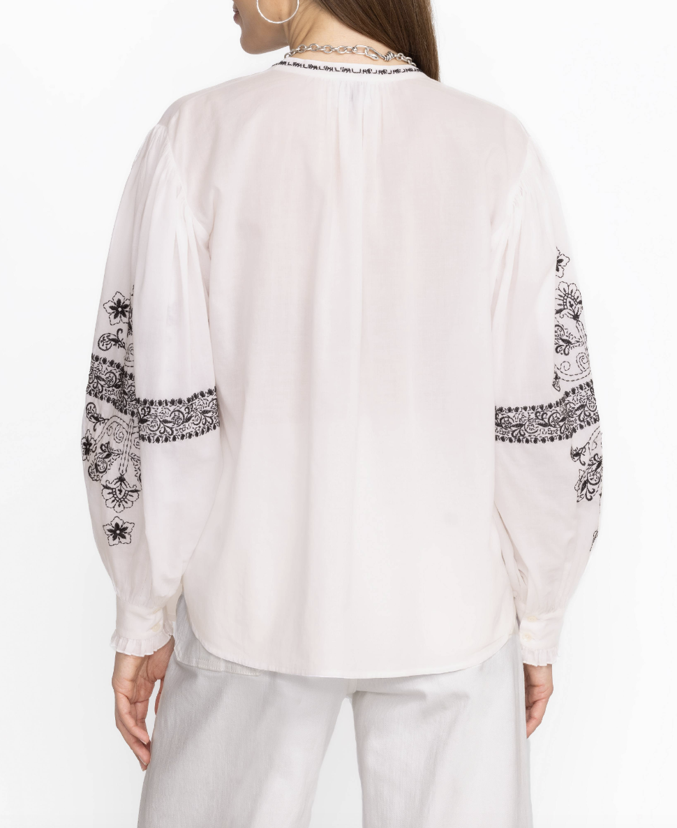 Kivi Blouse - White by Johnny Was — view 3