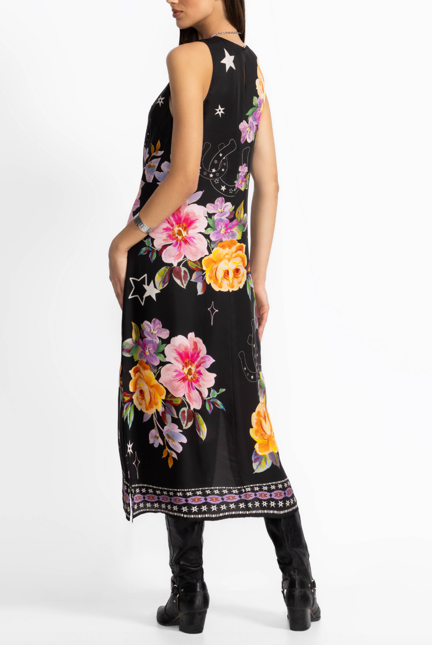 Karolina Tea Length Dress - Western Kasumi by Johnny Was — view 3