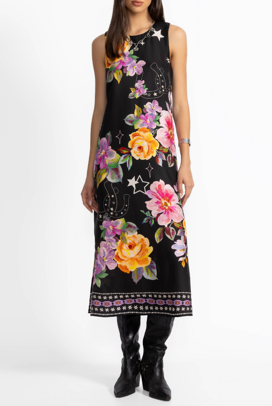 Karolina Tea Length Dress - Western Kasumi by Johnny Was | 25 South Boutiques