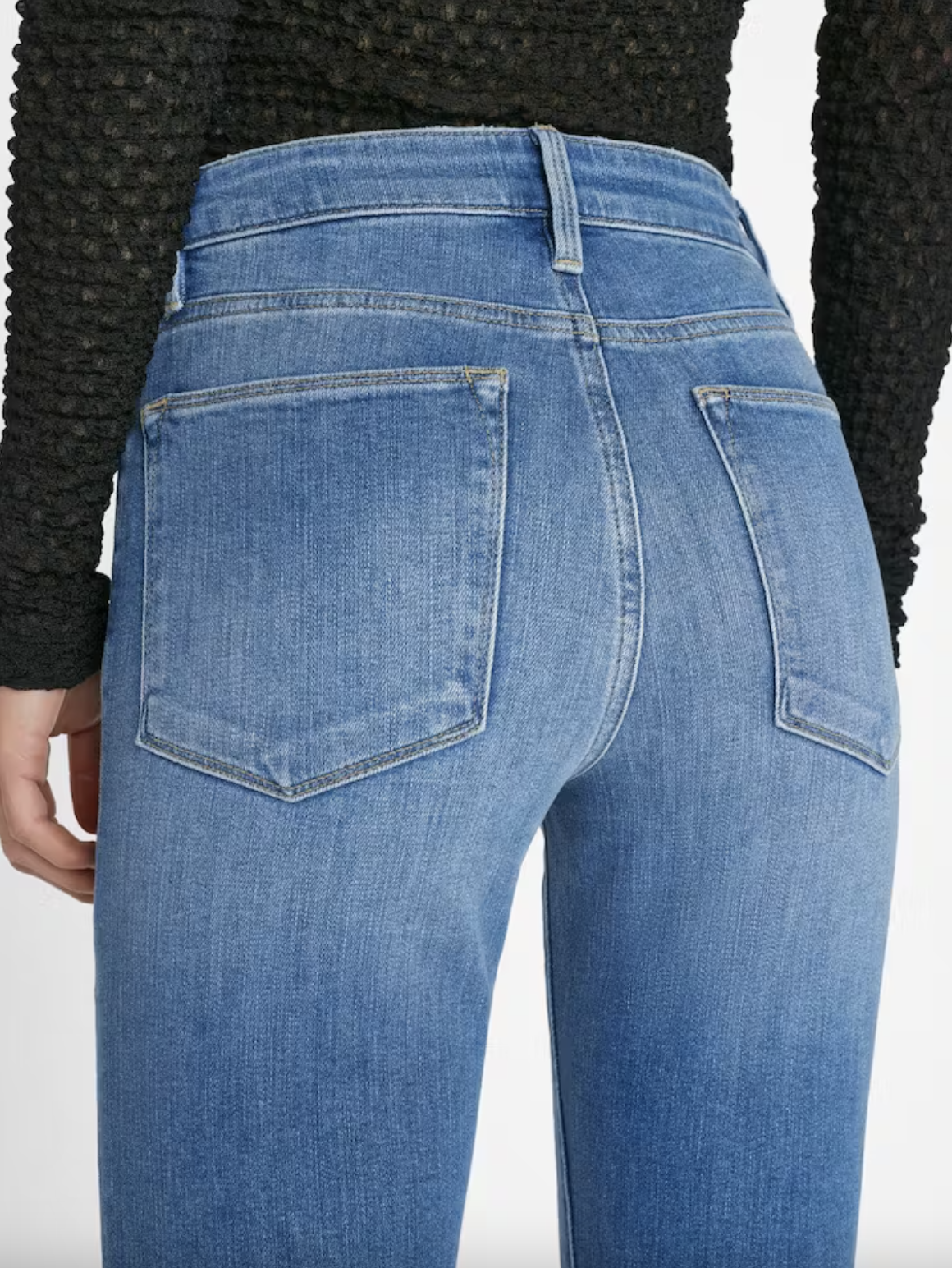 Le Easy Flare Raw Fray - Drizzle by Frame — view 4