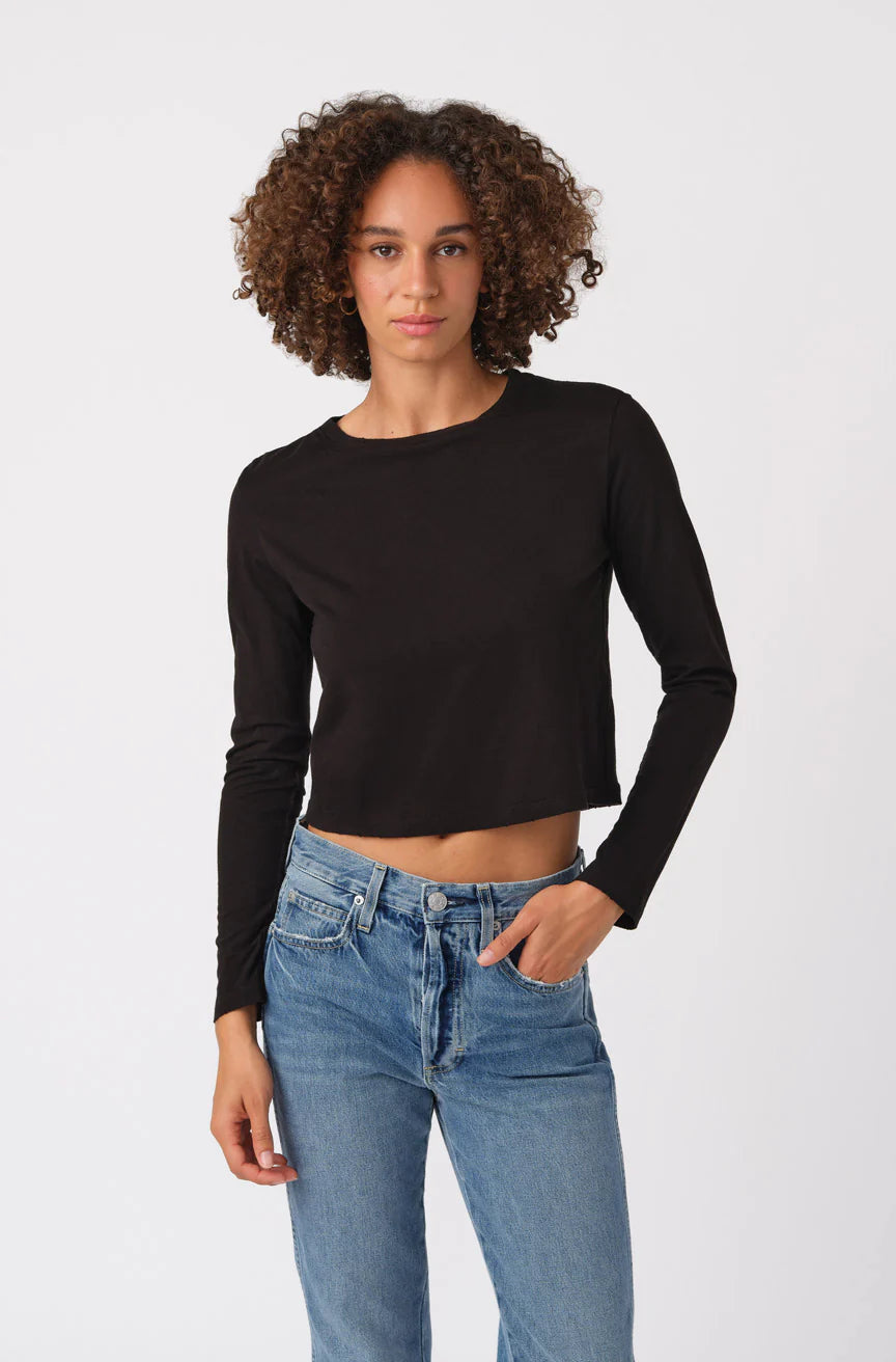 Long Sleeve Babe Tee - Black by AMO | 25 South Boutiques