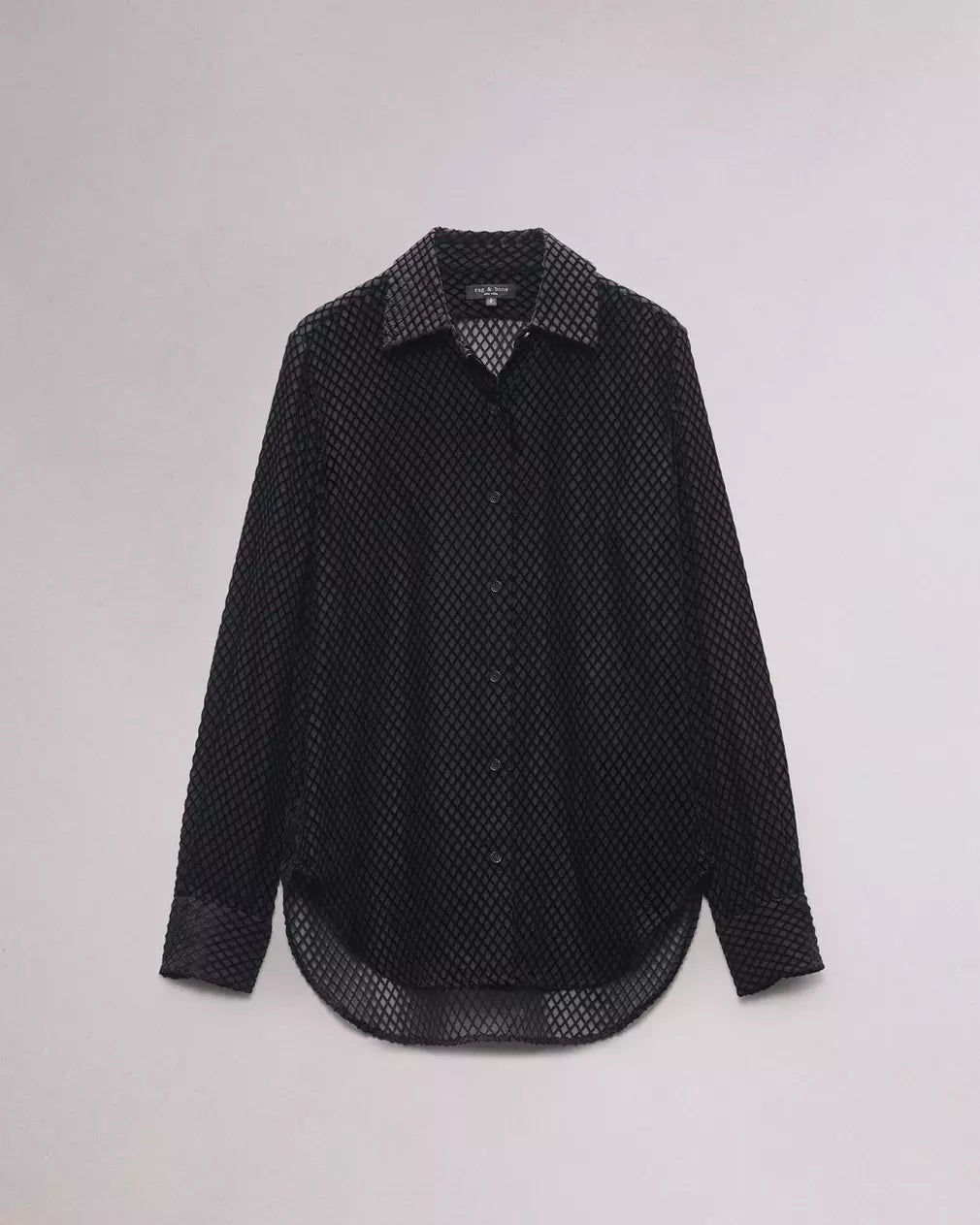 Lila Patterned Shirt - Black by Rag & Bone — view 5