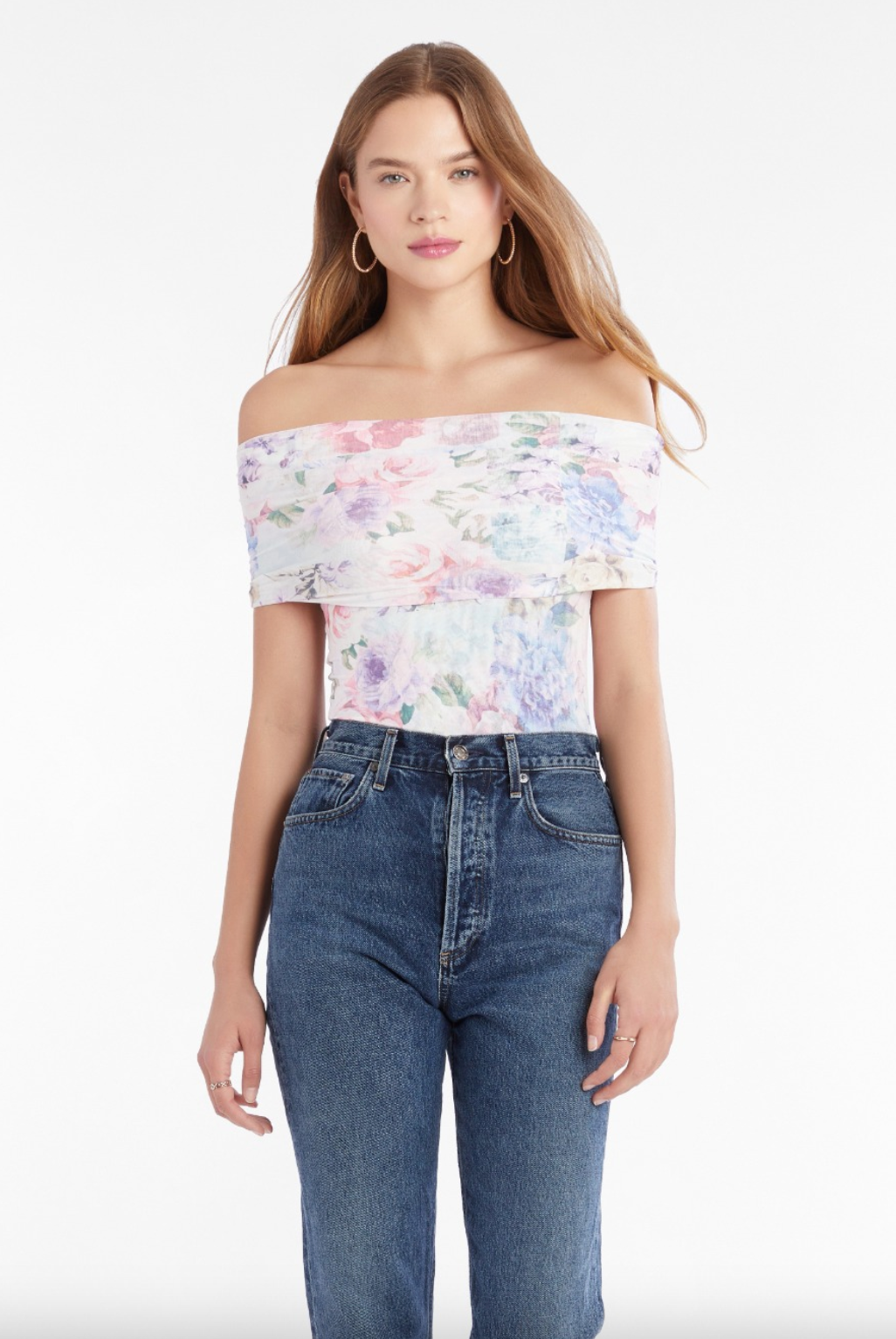 Leia Printed Mesh Top - Lorelei by Amanda Uprichard | 25 South Boutiques