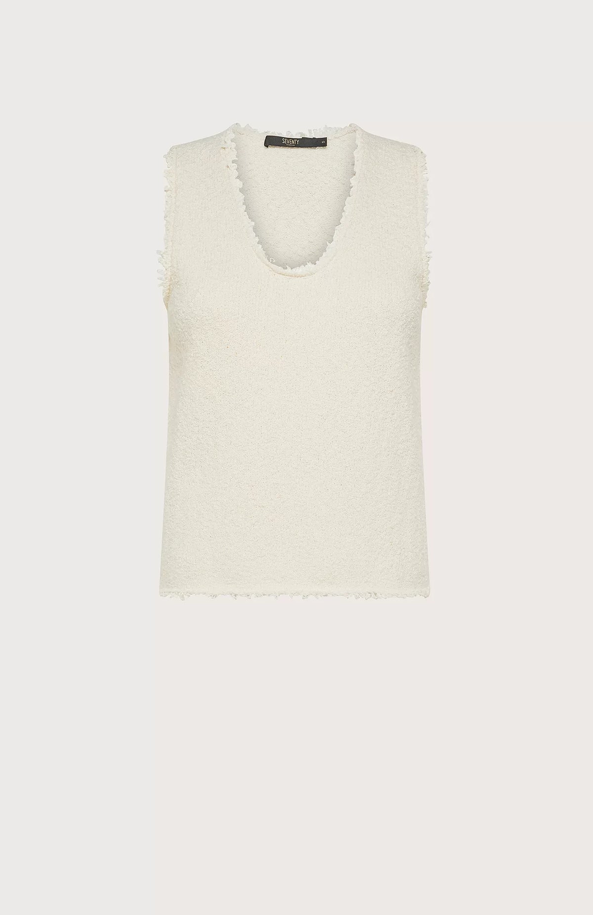 Tricot Tank Top - Panna by Seventy Venezia — view 3