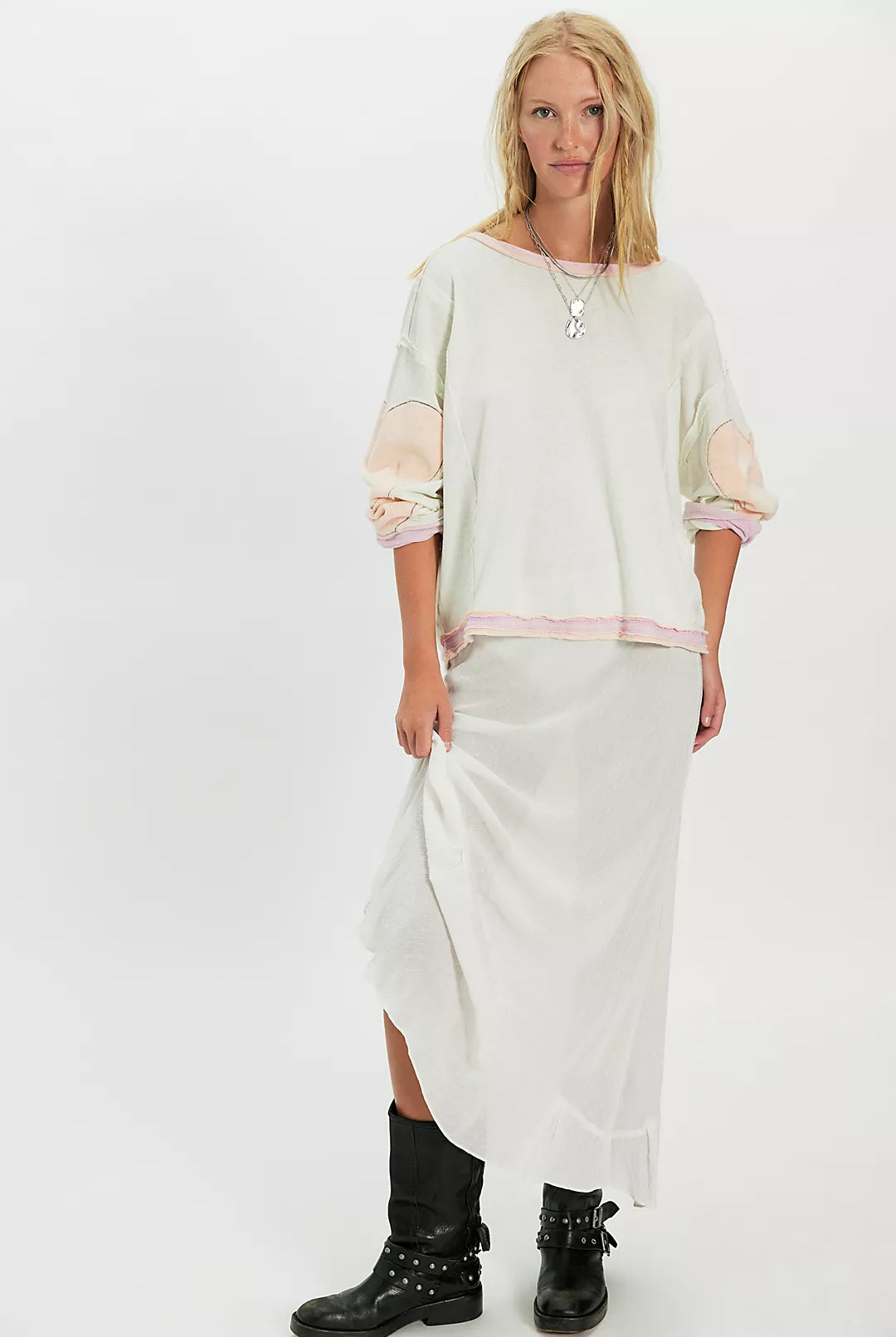 You're A Star Tee - Mint Heart Combo by Free People — view 3