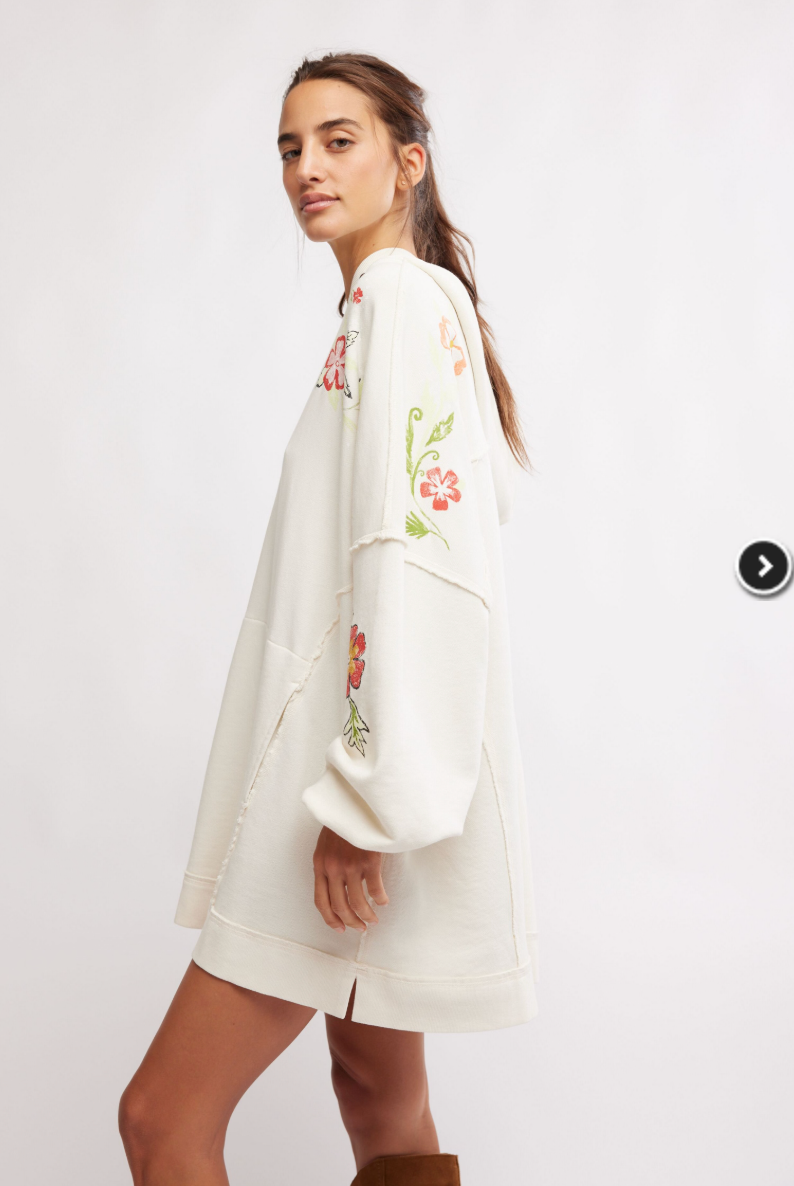 Graphic We Hoodie - Ivory by Free People — alternate view