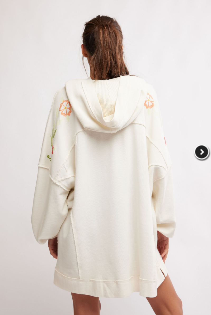 Graphic We Hoodie - Ivory by Free People — view 3