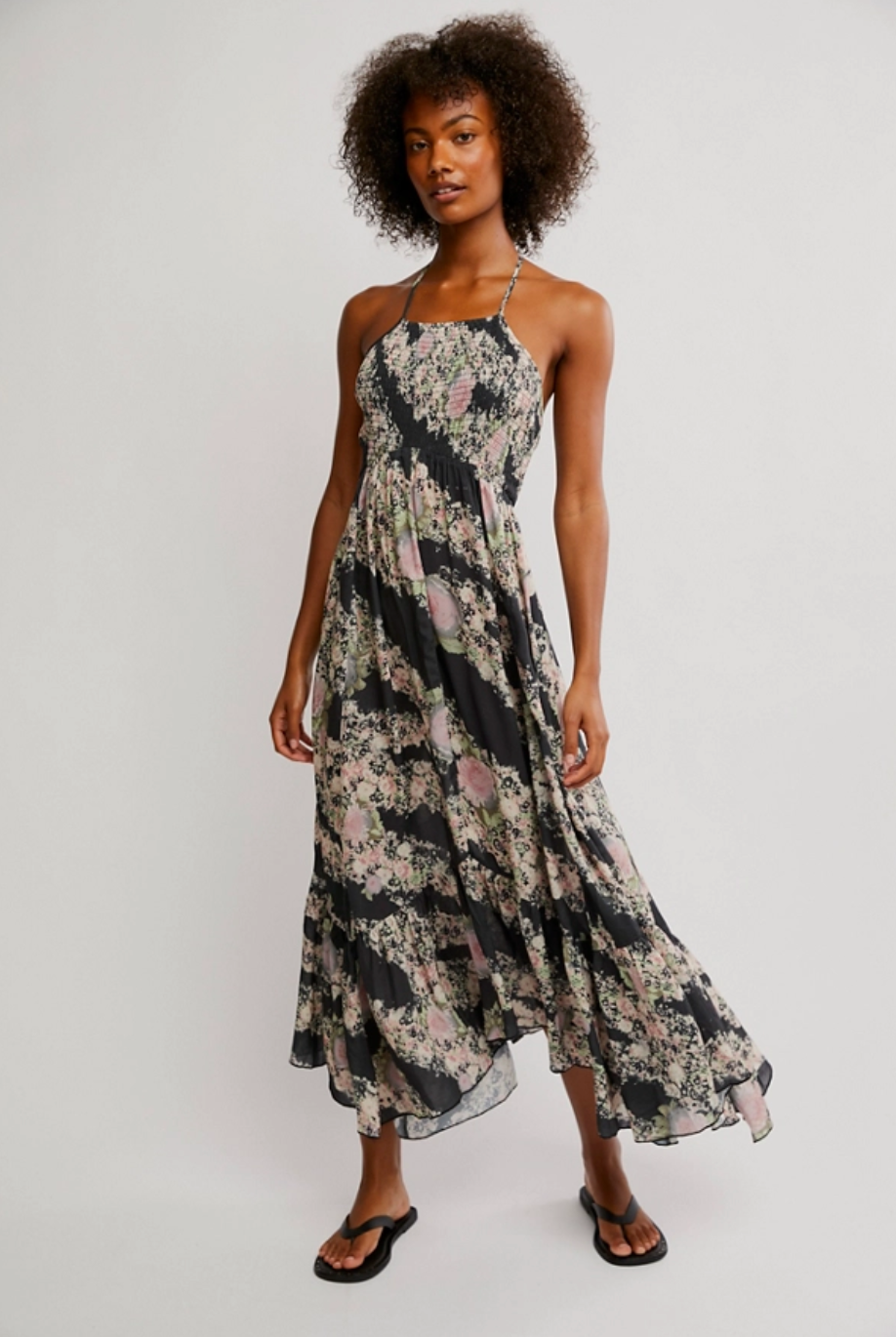Heat Wave Printed Maxi Dress - Granite Combo by Free People | 25 South Boutiques