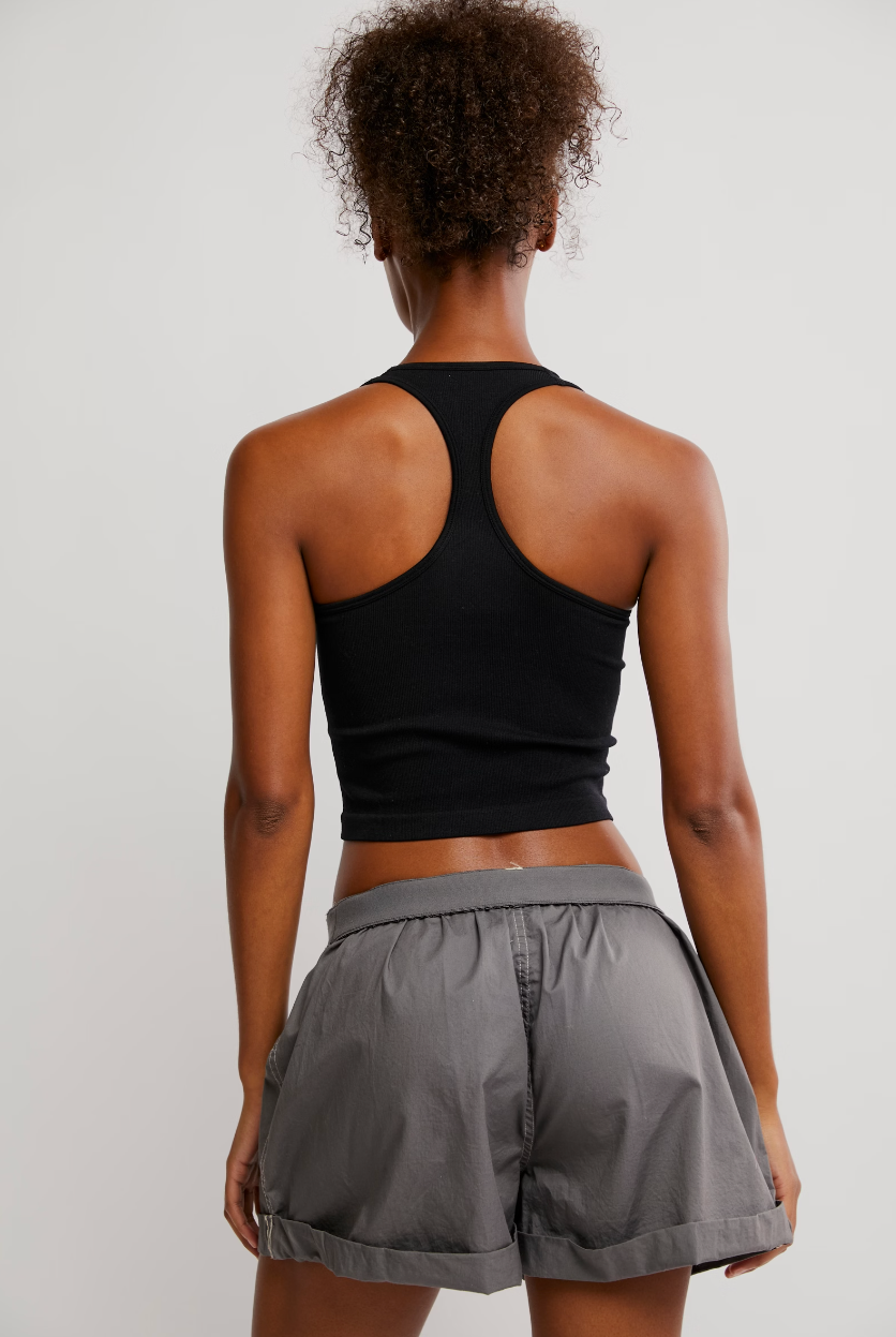 Hayley Racerback Brami - Black by Free People — alternate view