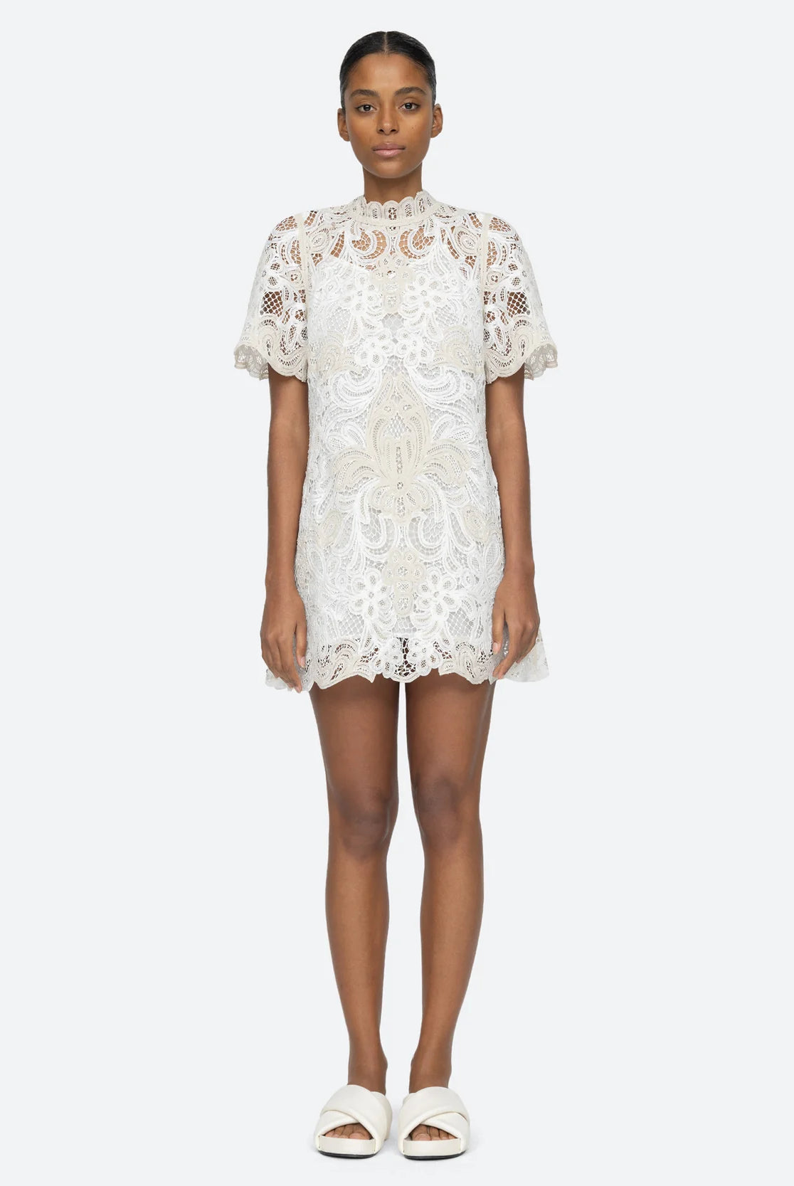 Branca Short Sleeve Dress - Cream by Sea NY | 25 South Boutiques