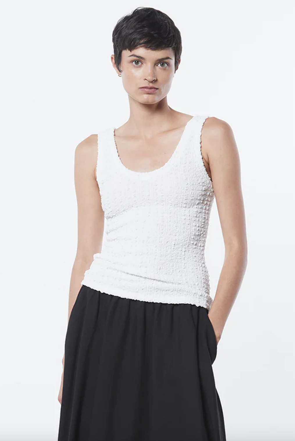 Puckered Tank - Undyed by Enza Costa | 25 South Boutiques