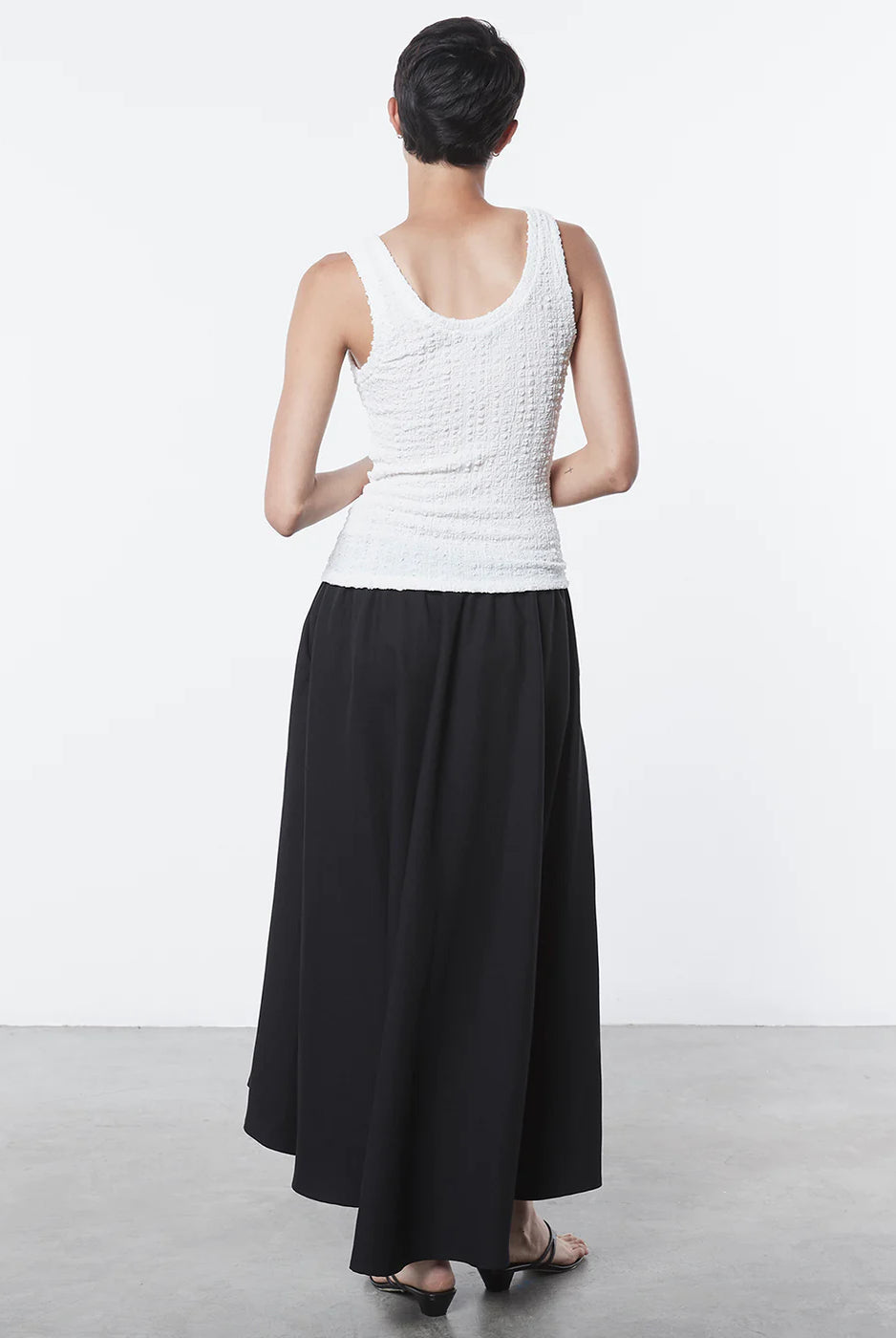 Puckered Tank - Undyed by Enza Costa — view 3