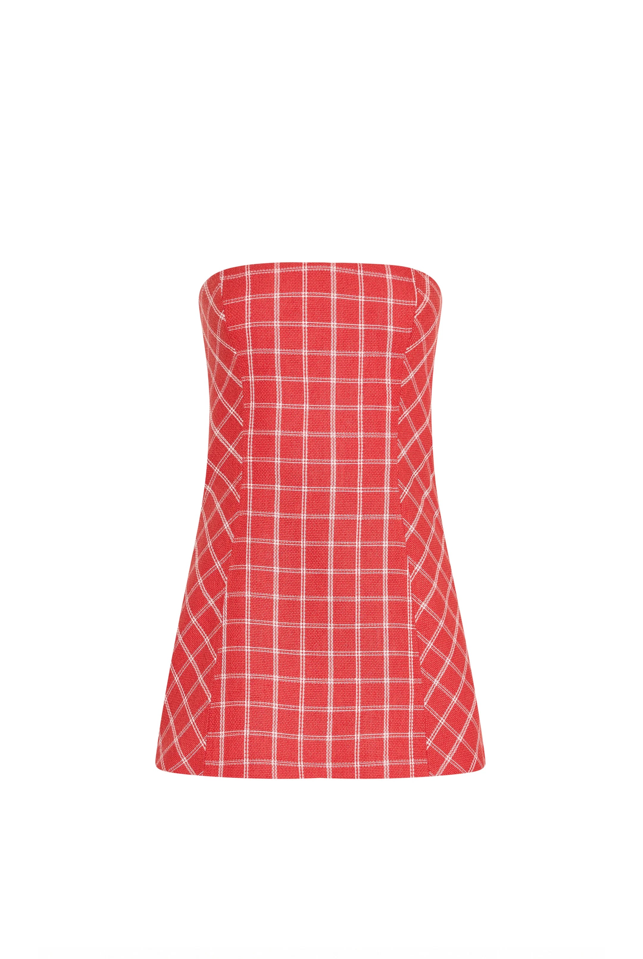 Daisy Romper - Red Plaid by Amanda Uprichard — view 5