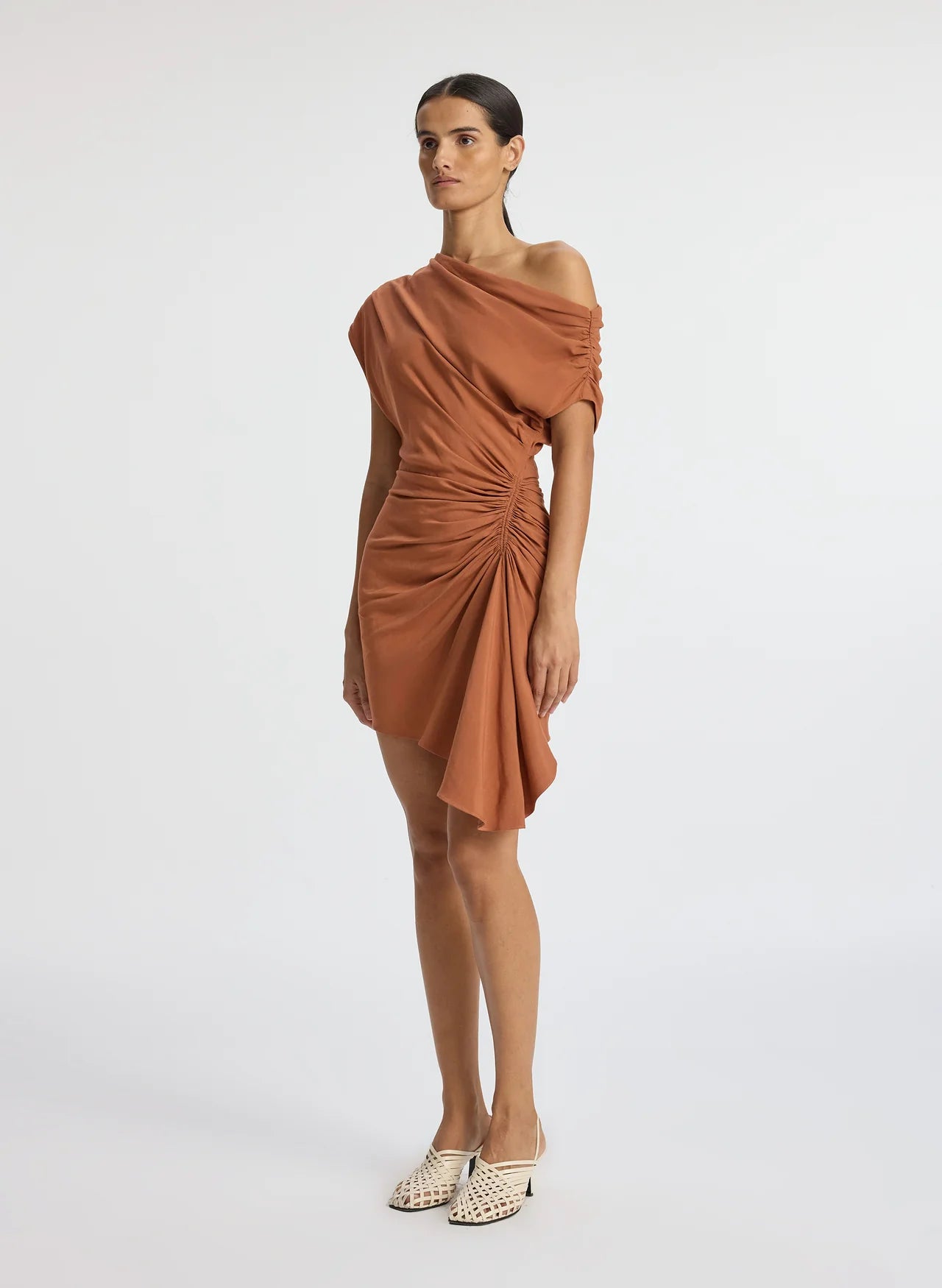 Poppy Linen Mini Dress - Sequoia by A.L.C — view 4