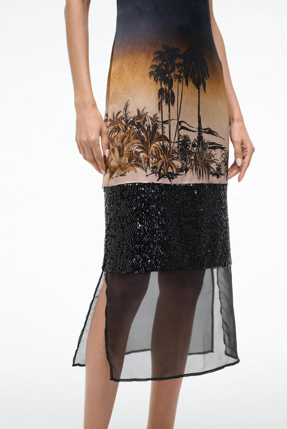 Nalu Dress - California Nights by STAUD — view 4