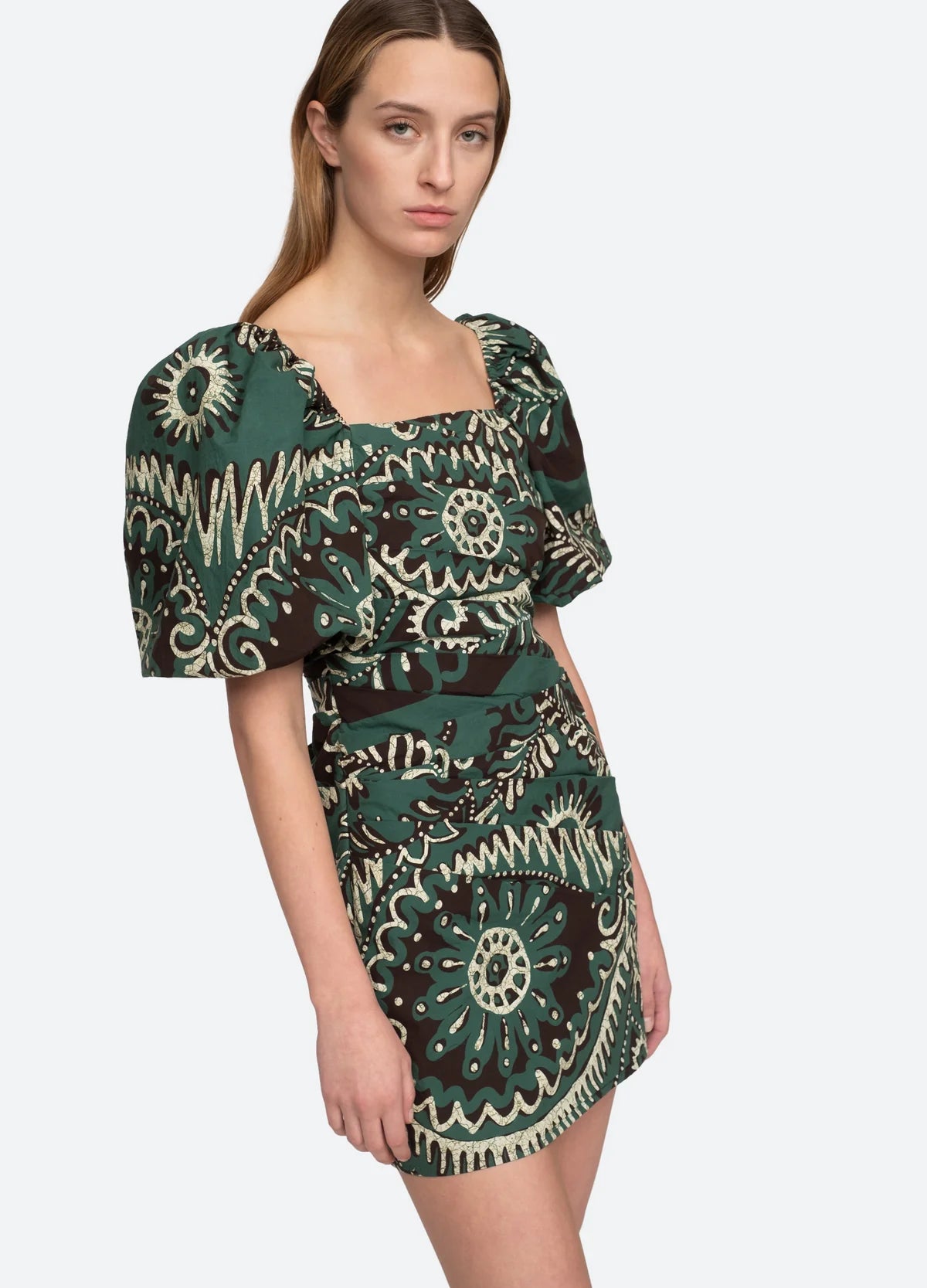 Charlough Mini Dress - Green by Sea NY — alternate view