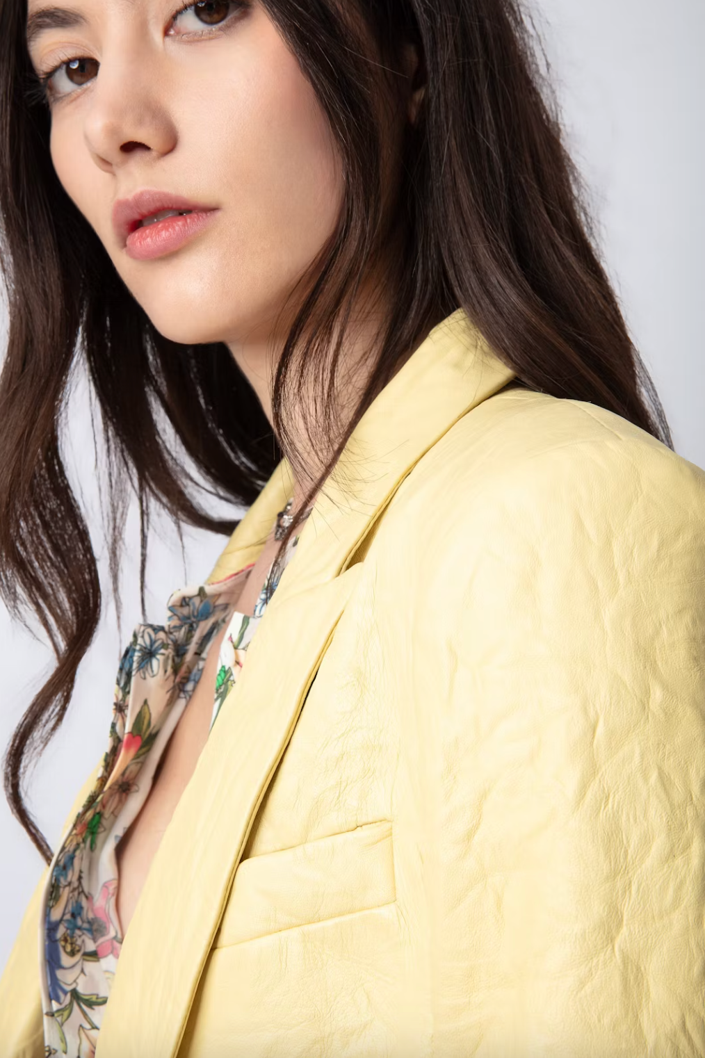 Visko Crinkled Leather Blazer - Shea by Zadig & Voltaire — alternate view