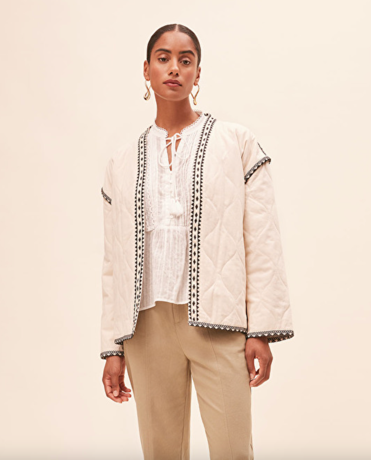 Evan Coat - Creme by Suncoo | 25 South Boutiques