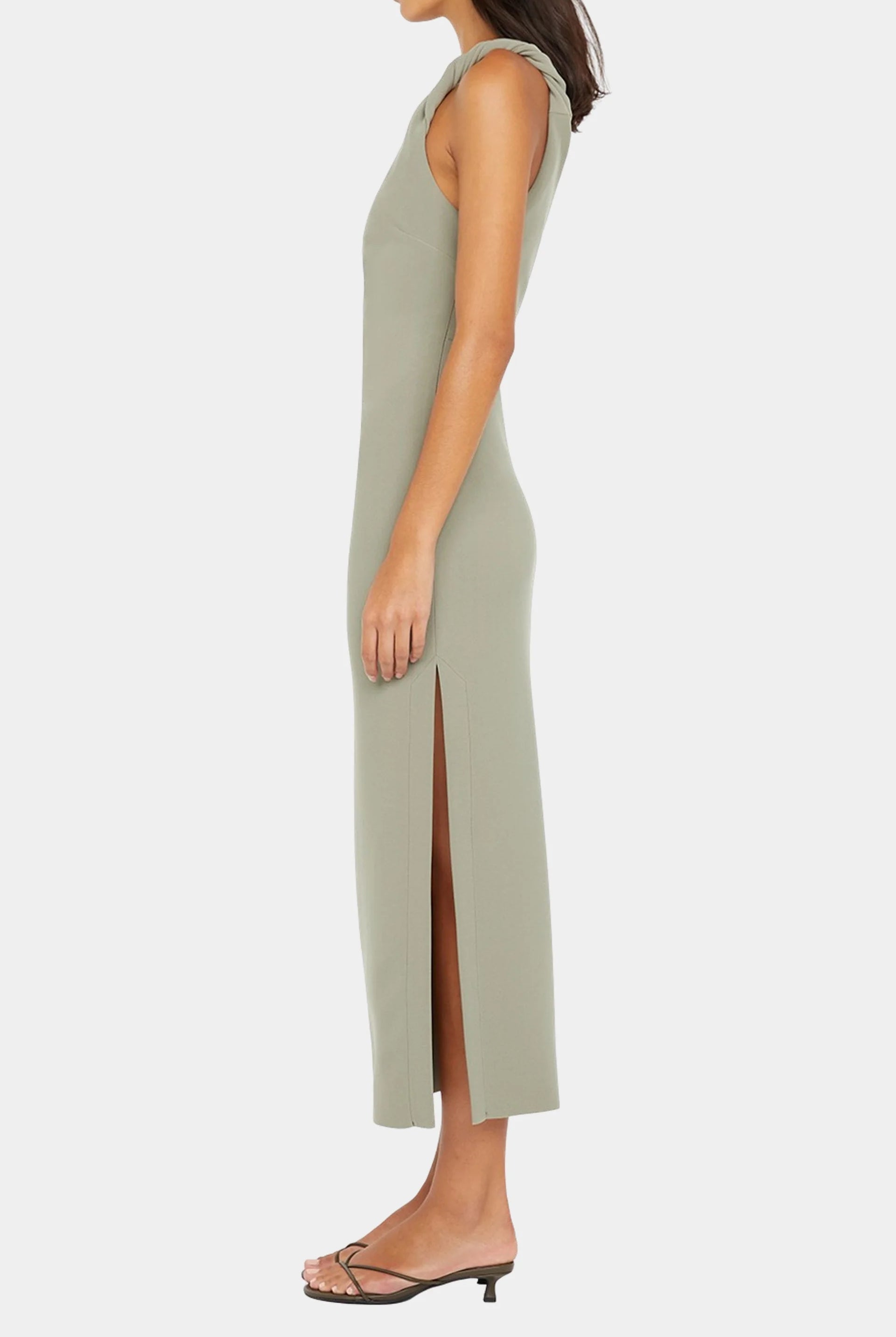 Ariven Asym Midi Dress - Sage by Bec & Bridge — view 3