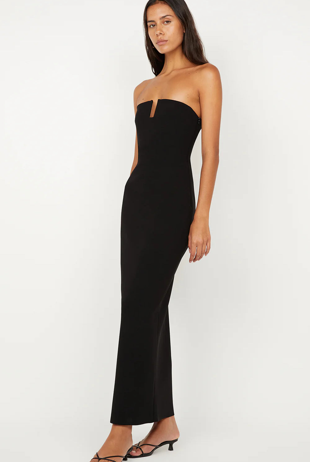 Rafi Strapless Dress - Black by Bec & Bridge — view 3