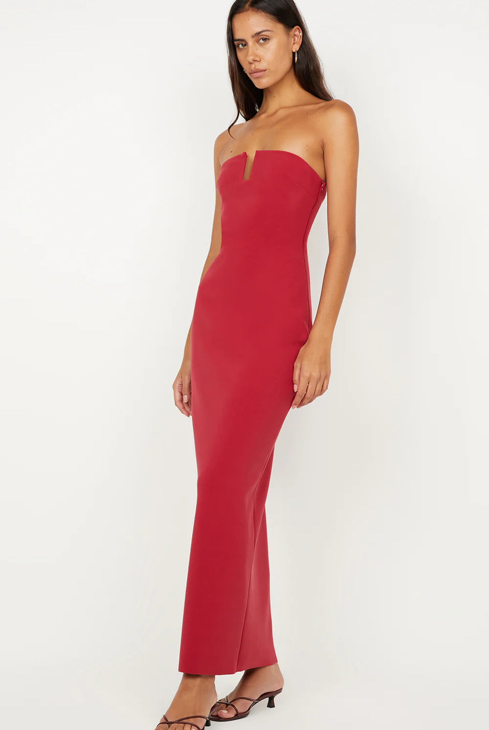 Rafi Strapless Dress - Cherry by Bec & Bridge — alternate view
