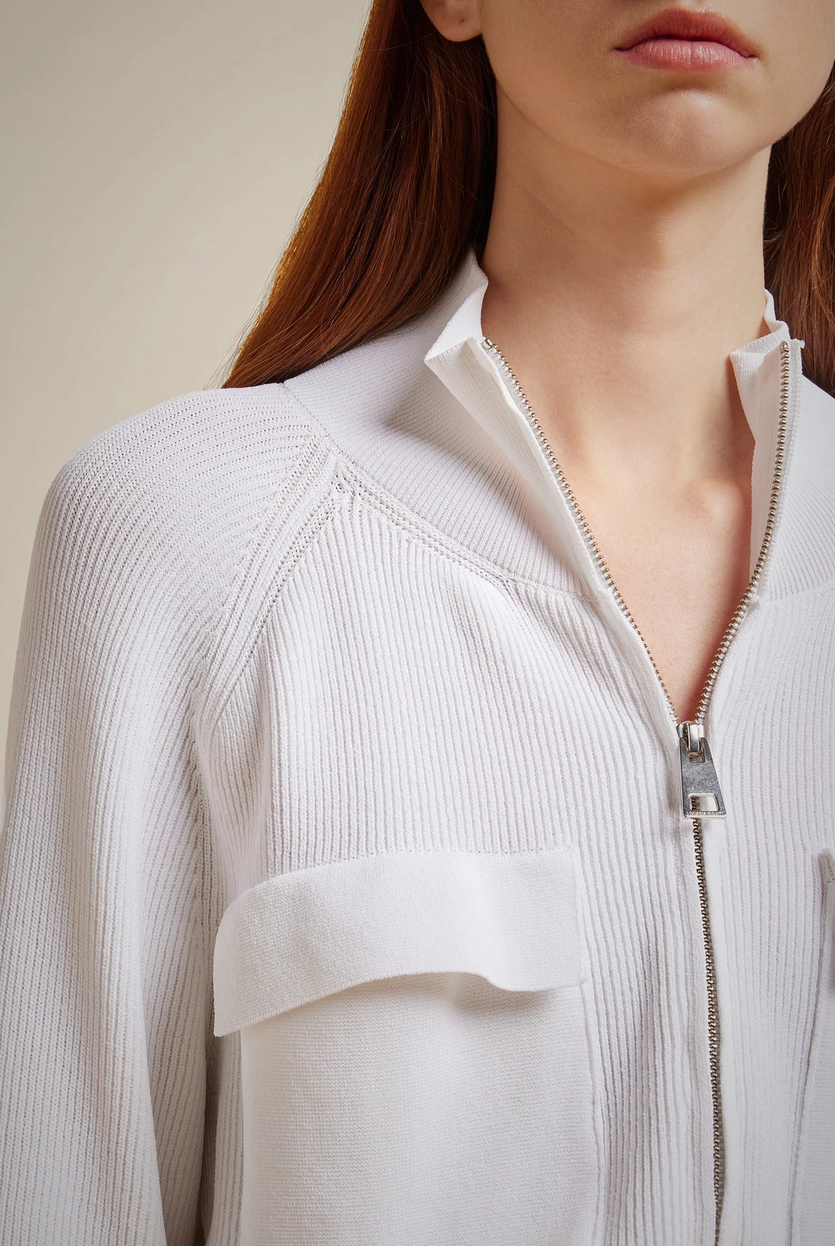Pocket Cardigan - Bianco by Liviana Conti — view 3