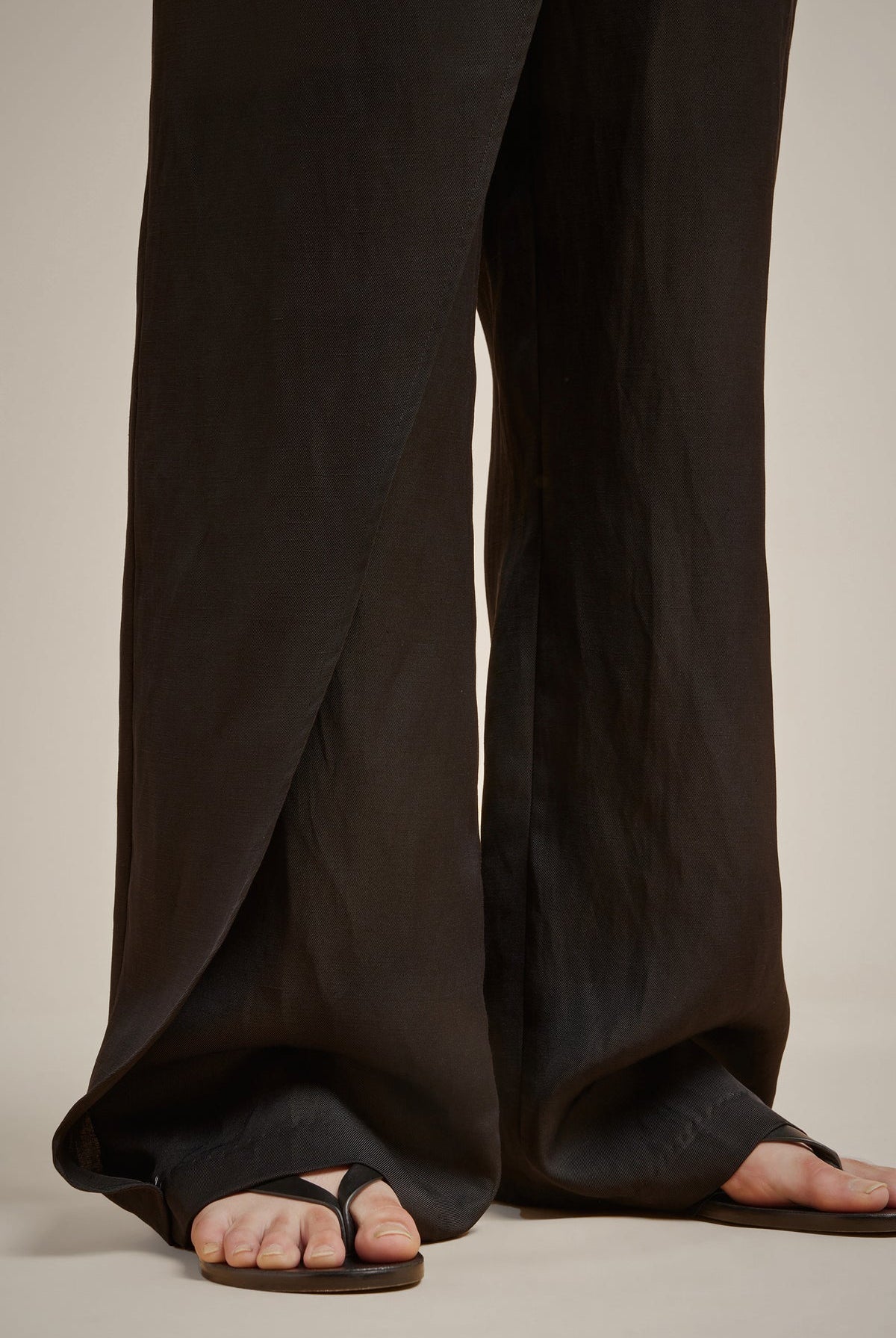 Straight Leg Trousers - Black by Liviana Conti — view 4
