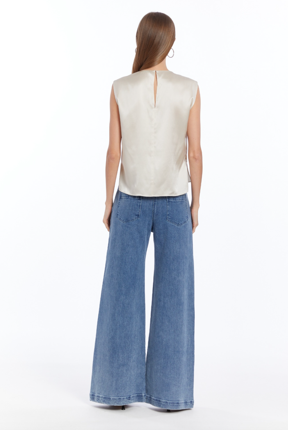 Freya Top - Chalk by Amanda Uprichard — view 4
