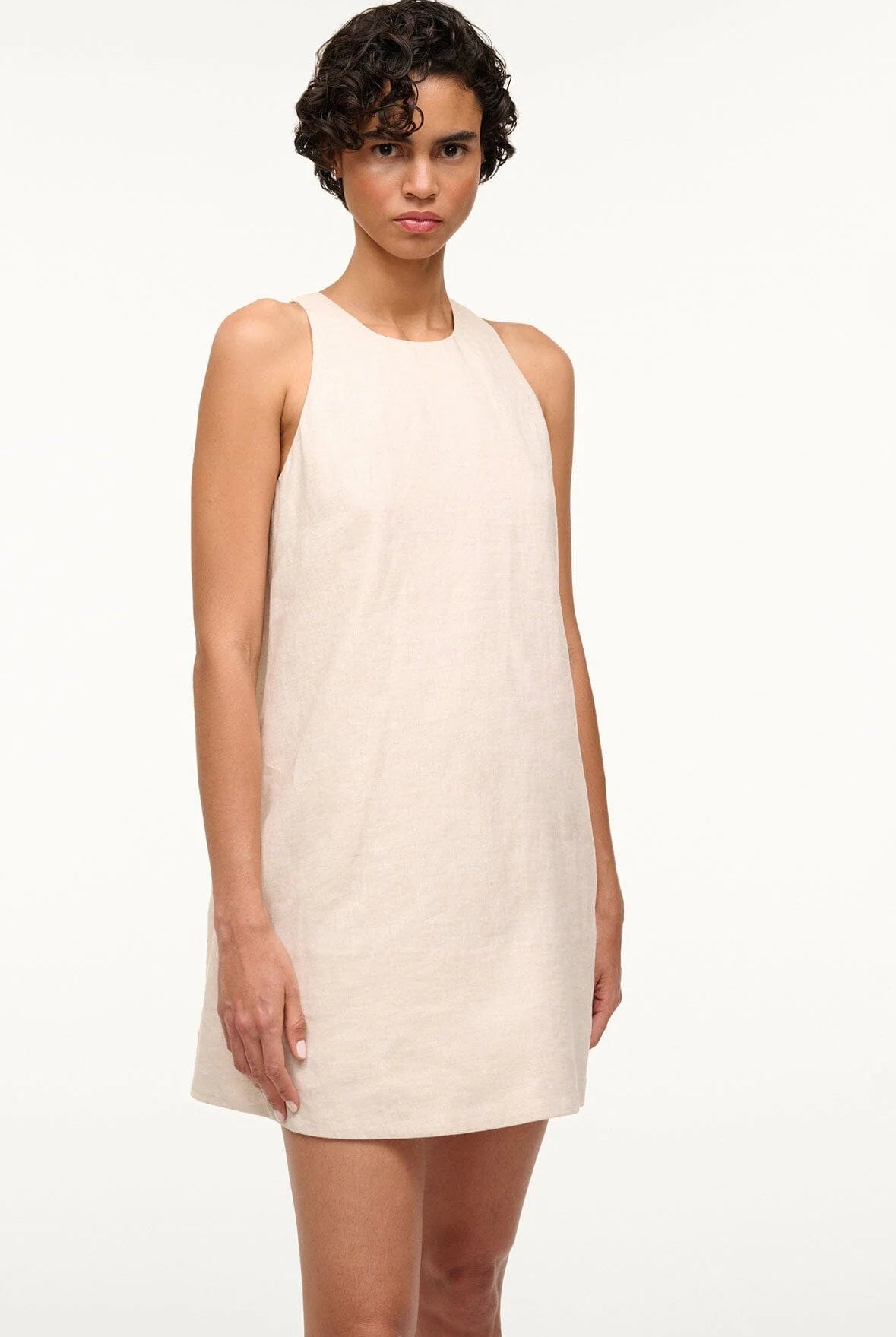 Serafina Dress - Natural by STAUD — view 4