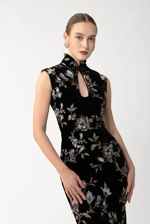 Liliana Velvet Dress - Black by Sau Lee — alternate view