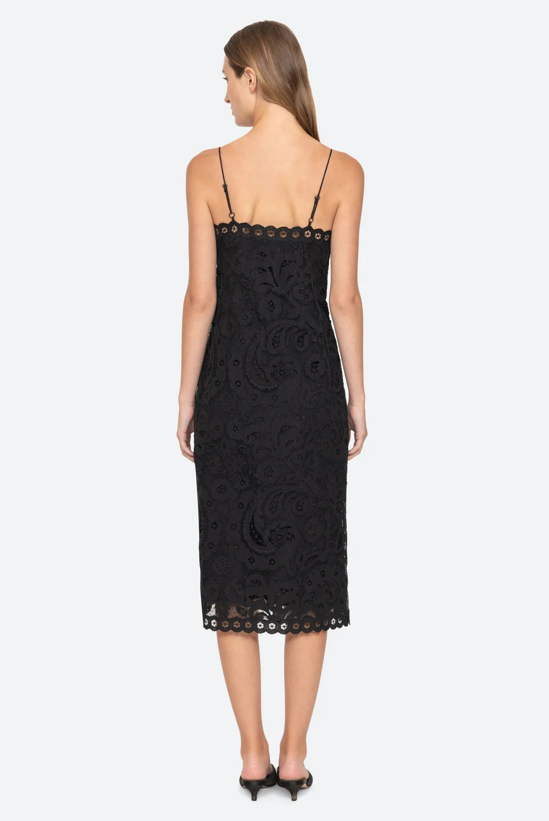 Lovina Slip Dress - Black by Sea NY — view 4