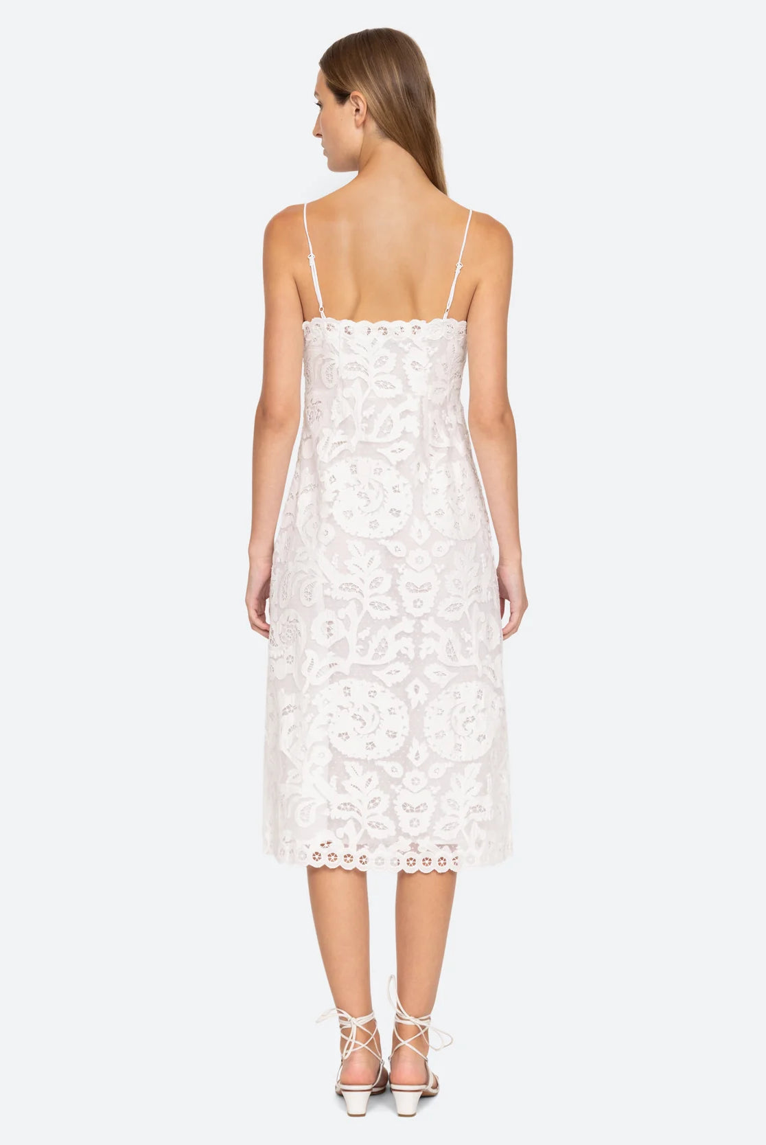 Lovina Slip Dress - Cream by Sea NY — view 4