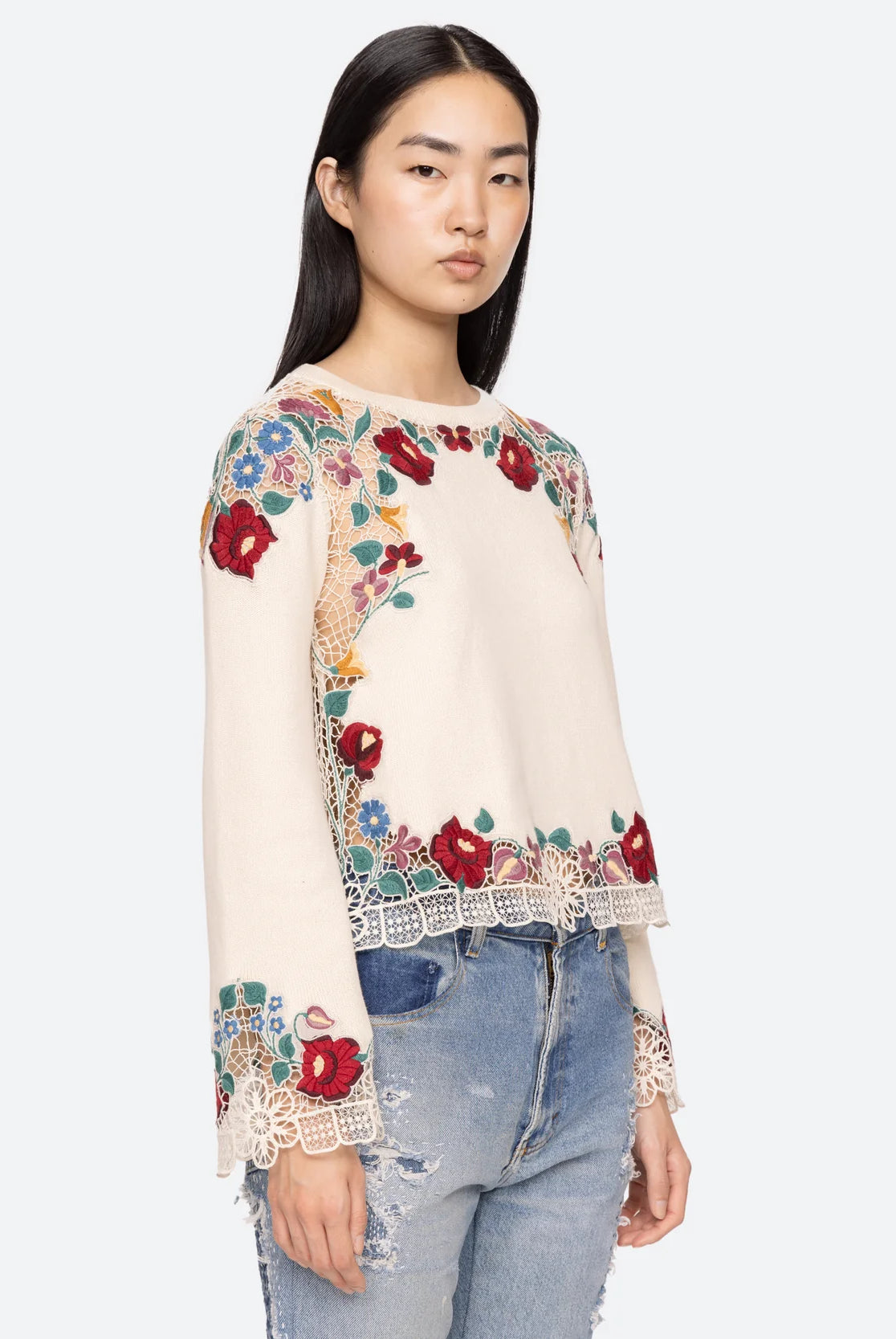 Katharine Sweater - Cream by Sea NY — alternate view