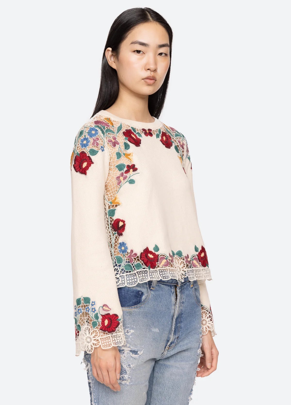 Katharine Sweater - Cream by Sea NY — alternate view
