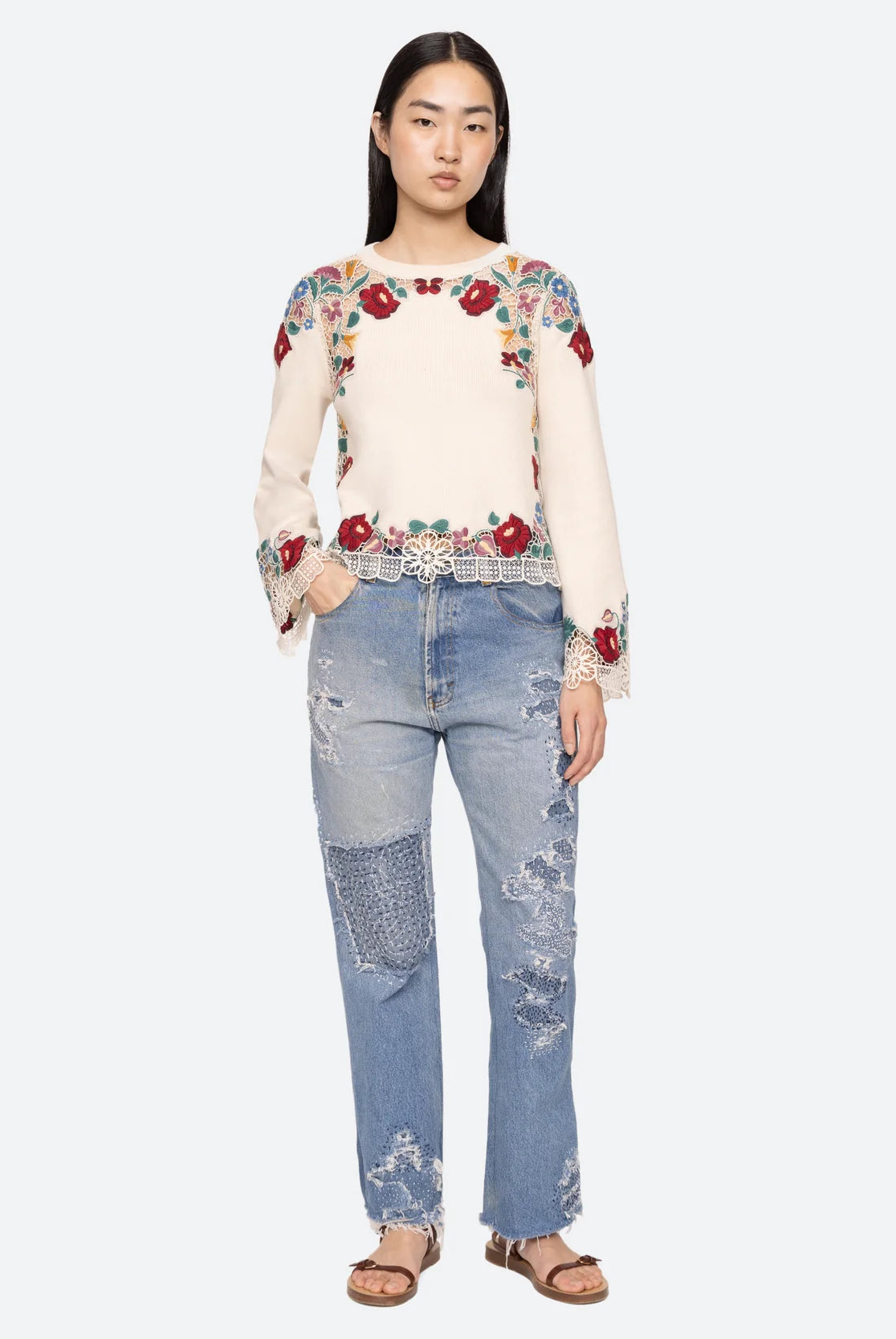 Katharine Sweater - Cream by Sea NY — view 5